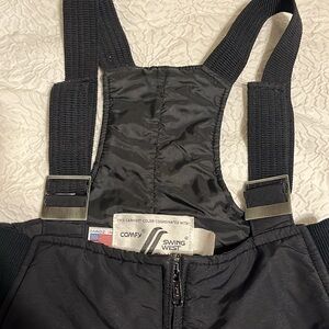 Comfy Black Insulated Bib Pants